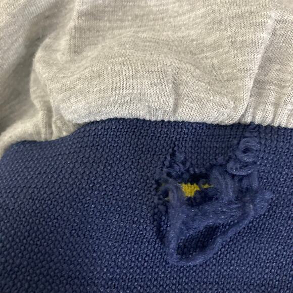 Vintage Michigan State Pullover Windbreaker Mens XL Spell Out Blue Yellow NCAA - Picture 7 of 10